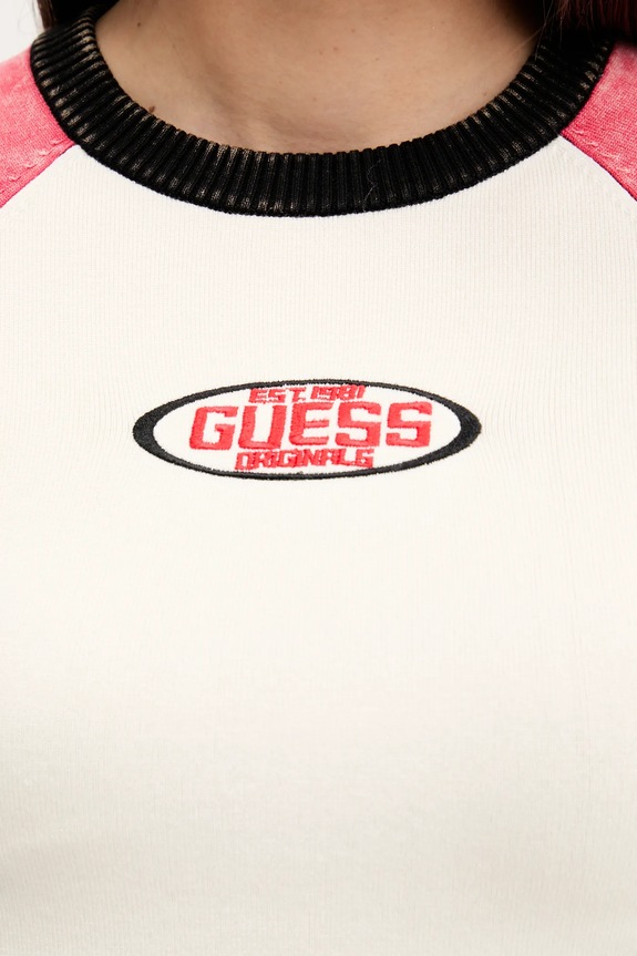 Tričko Guess Originals W5YR44.Z2YJ2 béžová