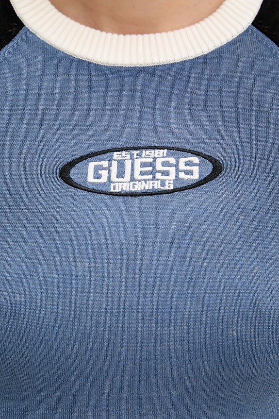 Tričko Guess Originals W5YR44.Z2YJ2 modrá