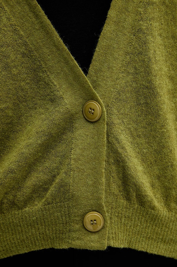 Vlnený kardigán United Colors of Benetton 109PD6056 zelená