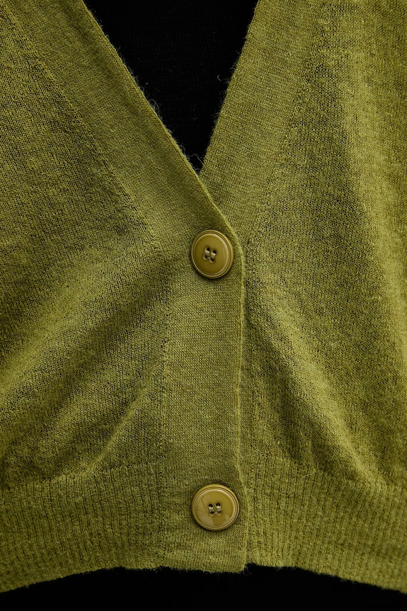 Vlnený kardigán United Colors of Benetton 109PD6056 zelená