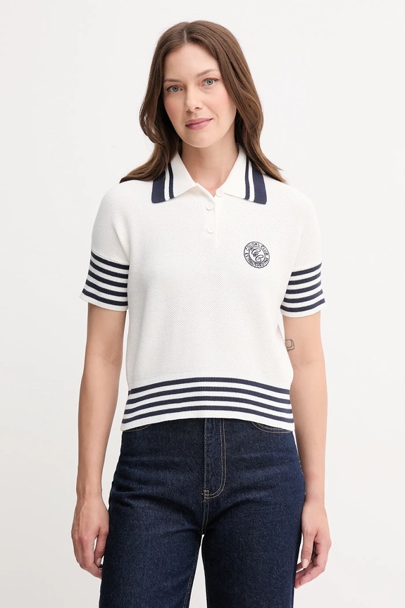 Βαμβακερό πουλόβερ United Colors of Benetton βαμβάκι μπεζ 1294E301D