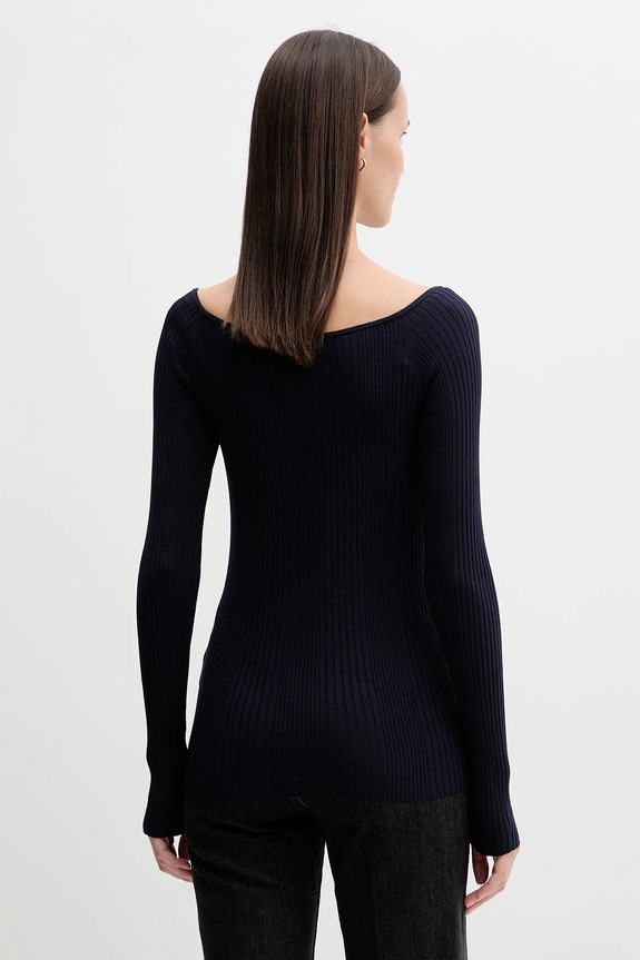 Ρούχα Πουλόβερ United Colors of Benetton 16UYD10E7 σκούρο μπλε