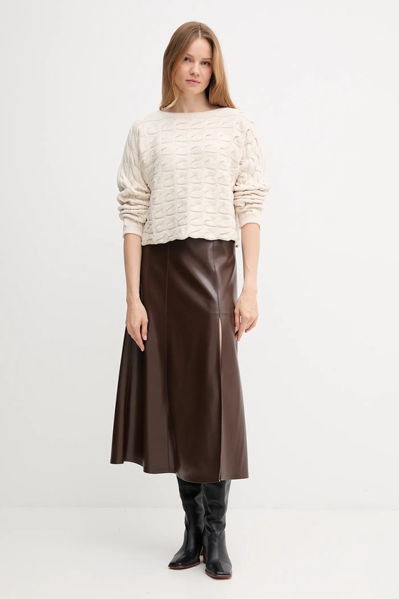 Πουλόβερ OUI 94609 μπεζ AW25