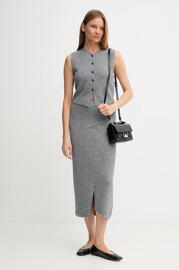OUI vestă cu lână 86170 gri AW25