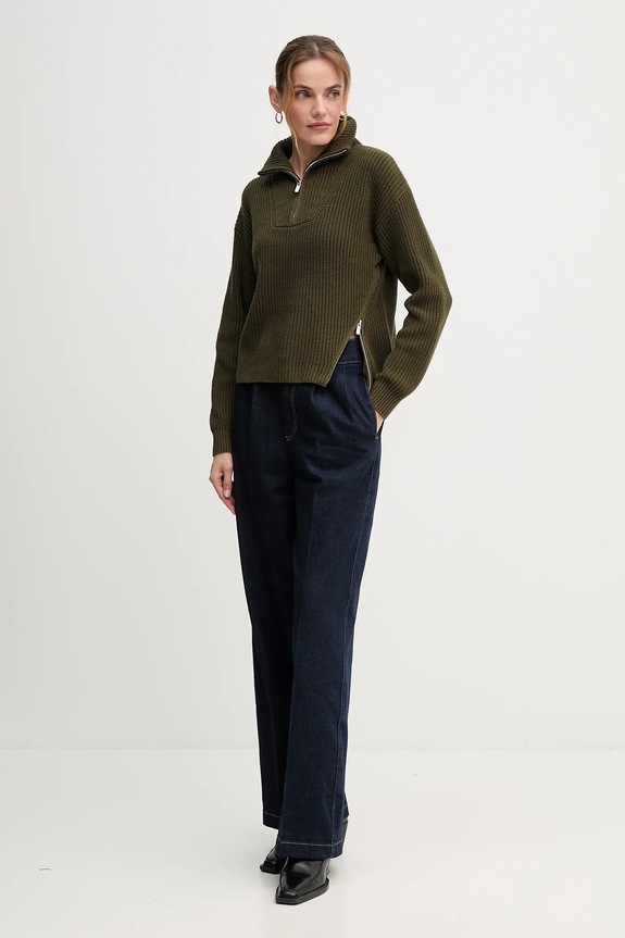 OUI sweter 94273 zielony AW25