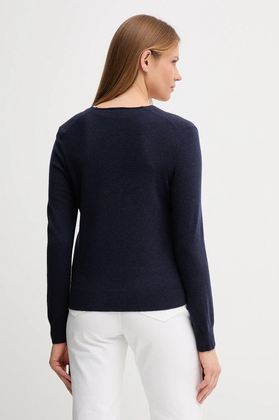 Odzież United Colors of Benetton sweter wełniany 1002D401Y granatowy