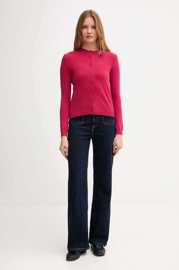 Жилетка с вълна United Colors of Benetton 102HD502B розов AW25