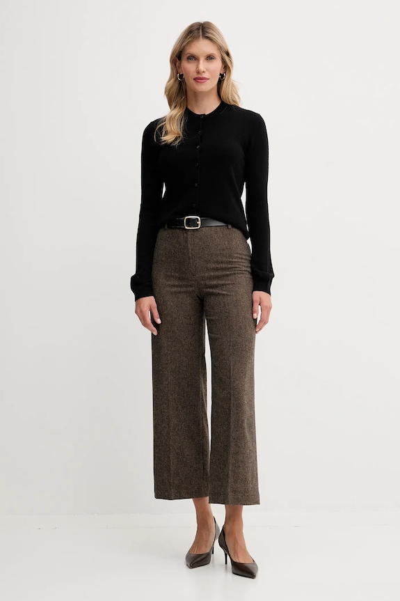 Pulover z dodatkom volne United Colors of Benetton 102HD502B črna AW25