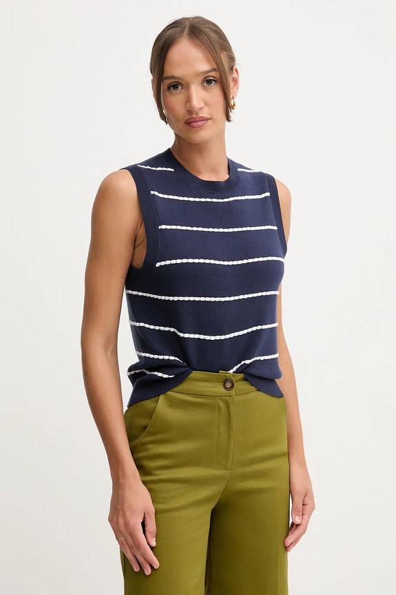 Top United Colors of Benetton okrúhly tmavomodrá 104ME10EC
