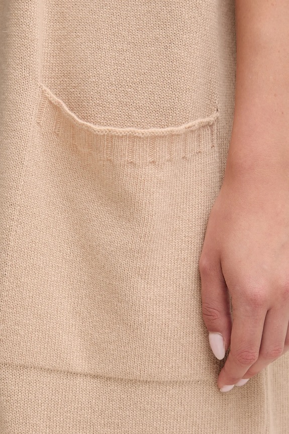 United Colors of Benetton cardigan din amestec de lână 122HD6051 bej