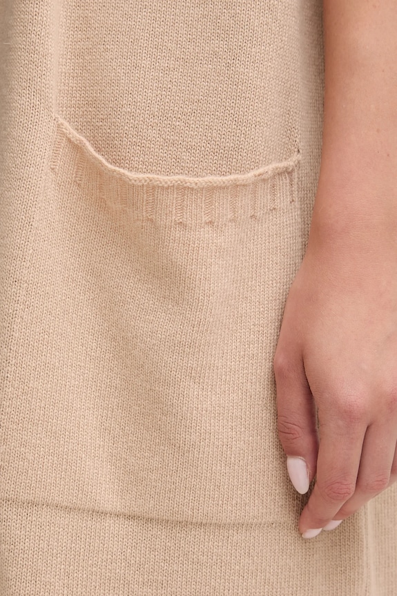United Colors of Benetton cardigan din amestec de lână 122HD6051 bej