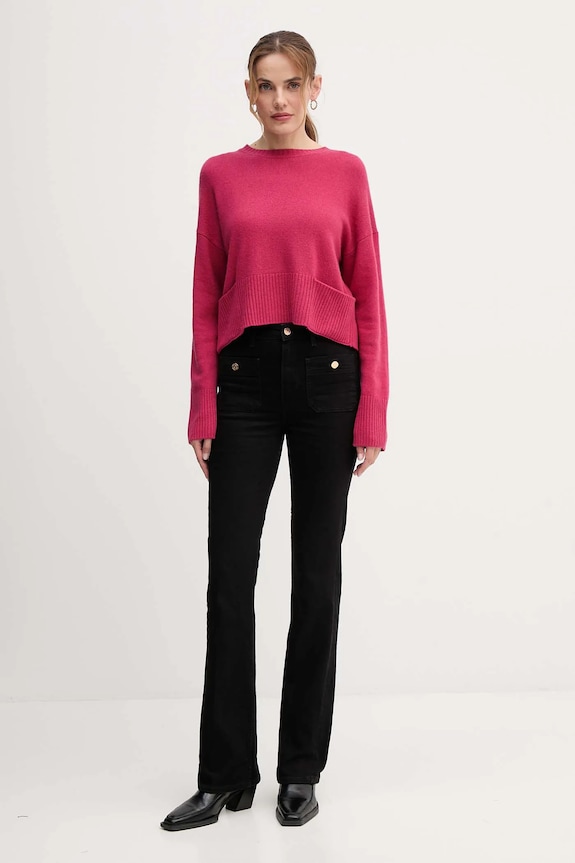Светр із додаванням вовни United Colors of Benetton 126WD10E4 рожевий AW25