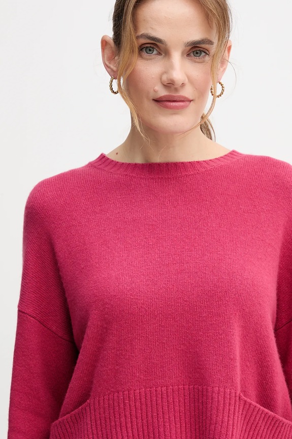 Светр із додаванням вовни United Colors of Benetton рожевий 126WD10E4