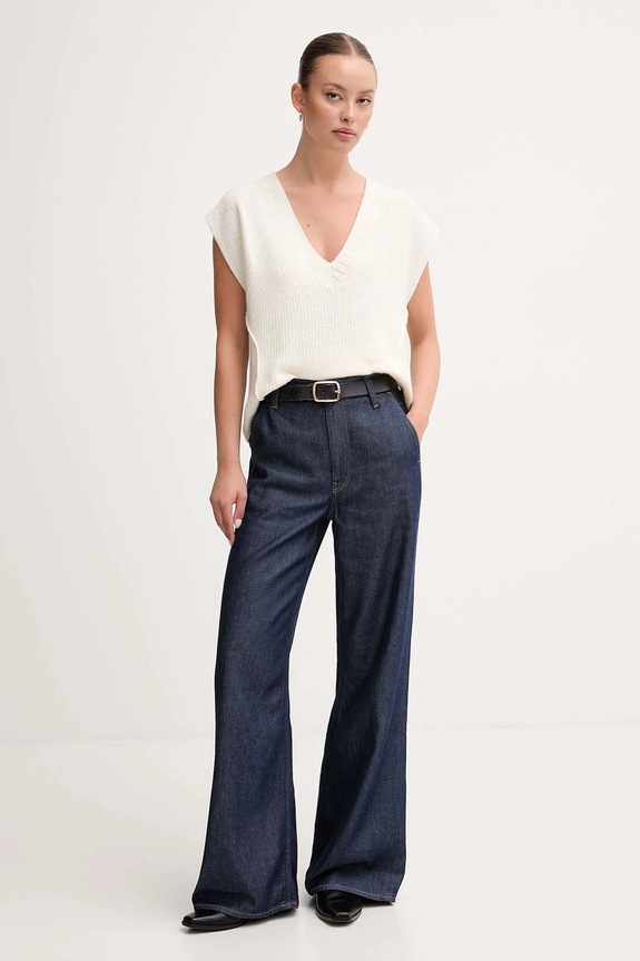 Vesta s prímesou vlny United Colors of Benetton 126WD4033 béžová AW25