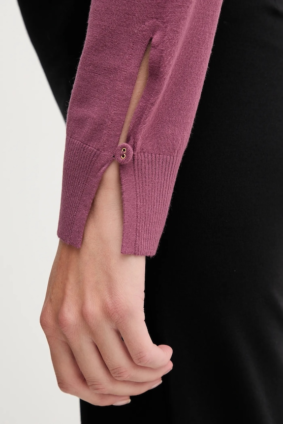 Πουλόβερ United Colors of Benetton 1W2AD10E0 μωβ