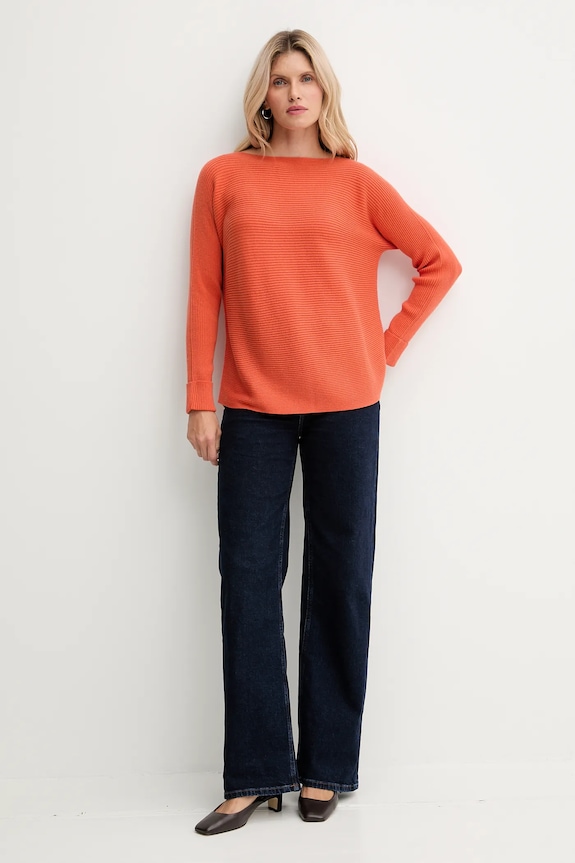 Pulover s dodatkom vune United Colors of Benetton 1Y6SD10CH narančasta AW25