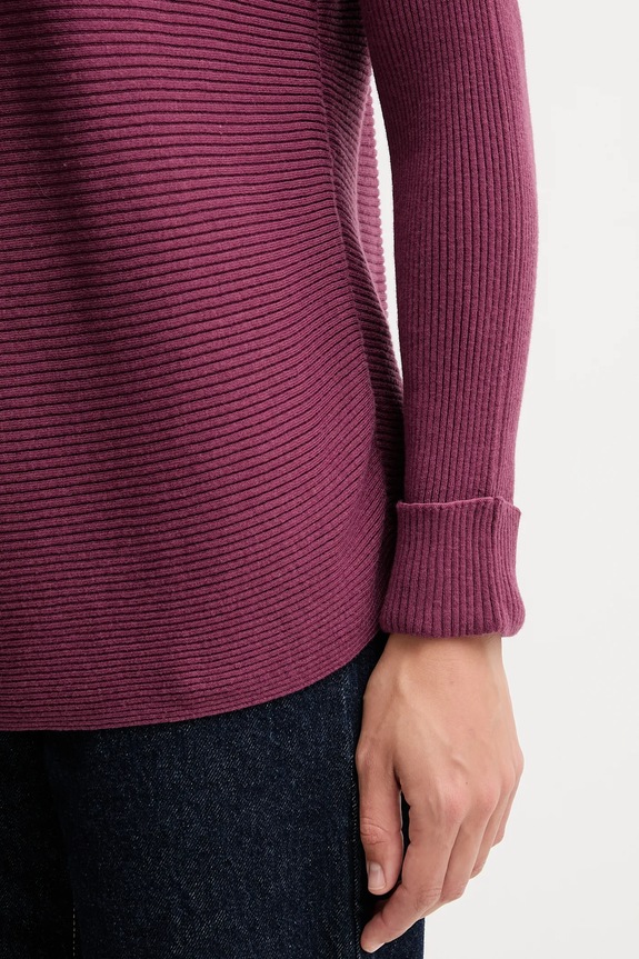 Pulover z dodatkom volne United Colors of Benetton vijolična 1Y6SD10CH