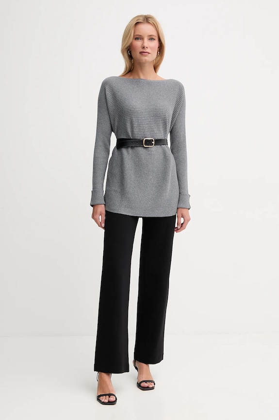 Πουλόβερ με προσθήκη μαλλιού United Colors of Benetton 1Y6SD10CH γκρί AW25