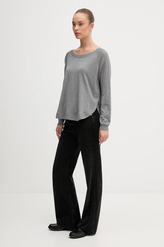 Свитер с добавлением шерсти United Colors of Benetton 1Y6SD10EG серый AW25