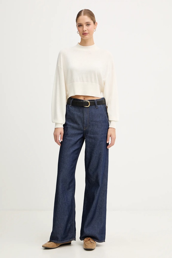 United Colors of Benetton pulover din amestec de lână 1Y6SD2041 bej AW25