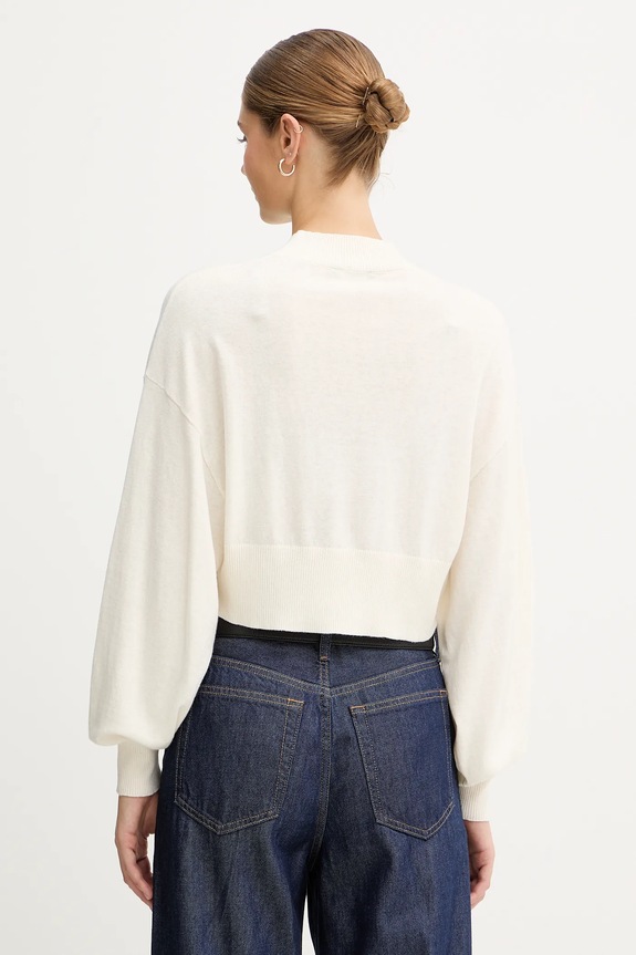 Îmbrăcăminte United Colors of Benetton pulover din amestec de lână 1Y6SD2041 bej