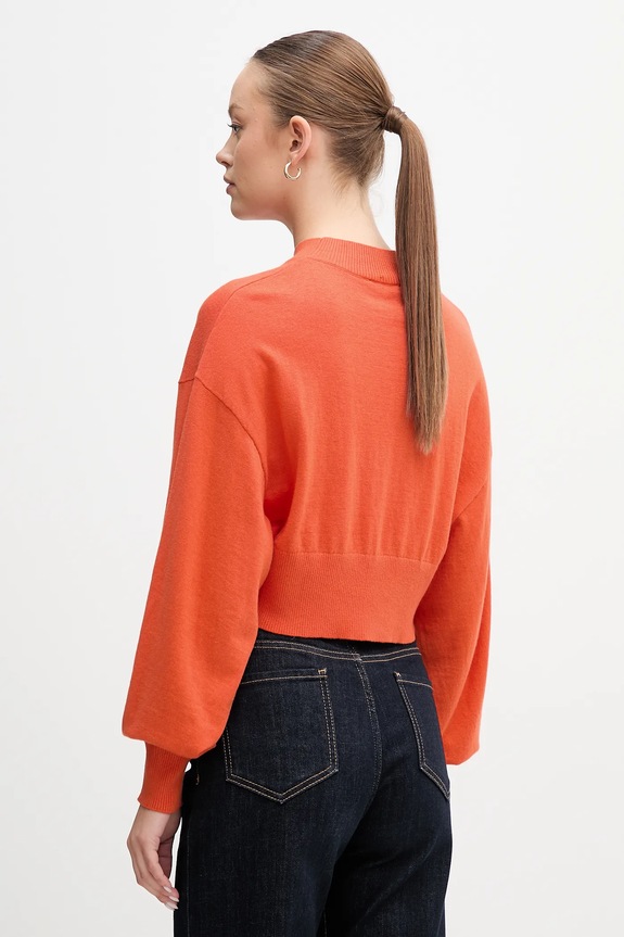 Одежда Свитер с добавлением шерсти United Colors of Benetton 1Y6SD2041 оранжевый