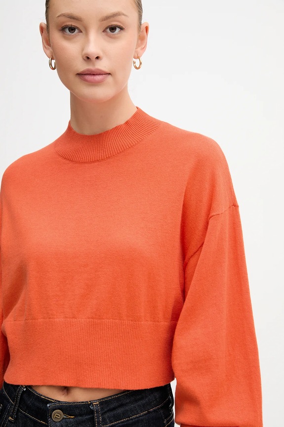 Свитер с добавлением шерсти United Colors of Benetton оранжевый 1Y6SD2041