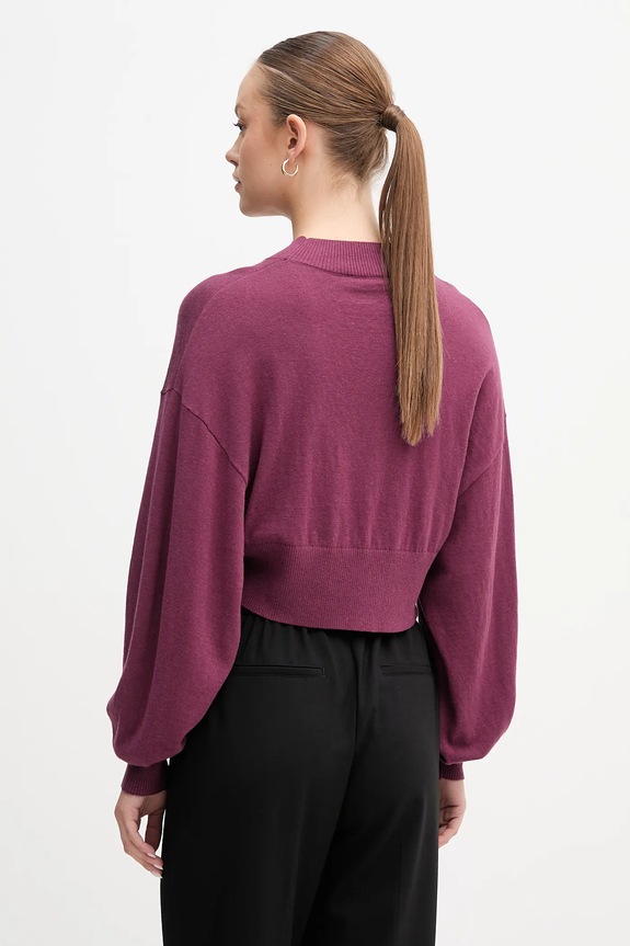 Одежда Свитер с добавлением шерсти United Colors of Benetton 1Y6SD2041 фиолетовой
