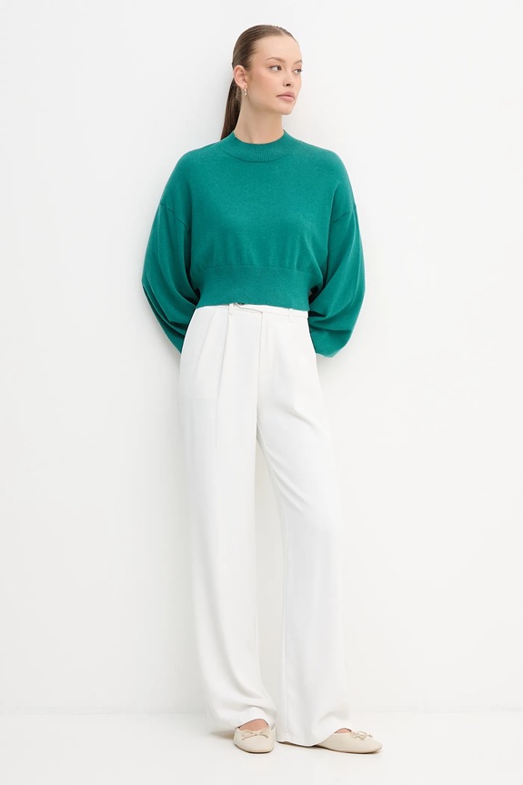 Светр із додаванням вовни United Colors of Benetton 1Y6SD2041 бірюзовий AW25