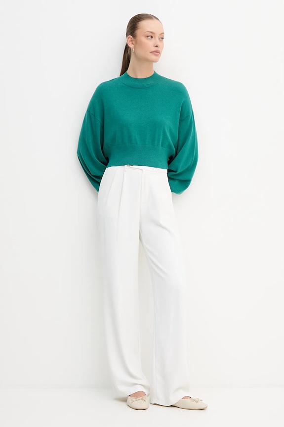Светр із додаванням вовни United Colors of Benetton 1Y6SD2041 бірюзовий AW25