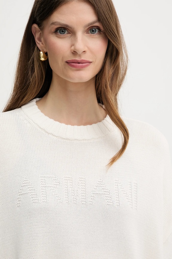 Armani Exchange sweter bawełniany beżowy XW000760.AF16552