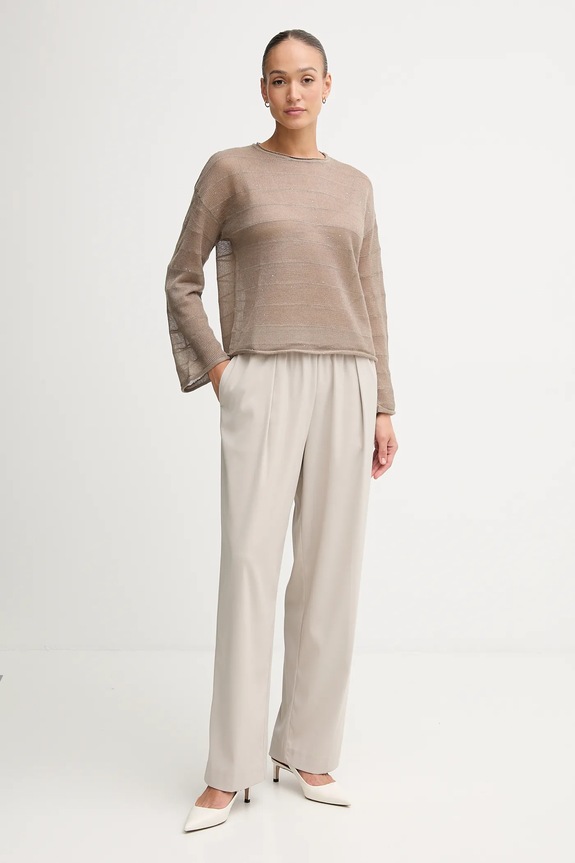 Hoss Intropia sweter 6382013 beżowy AW25