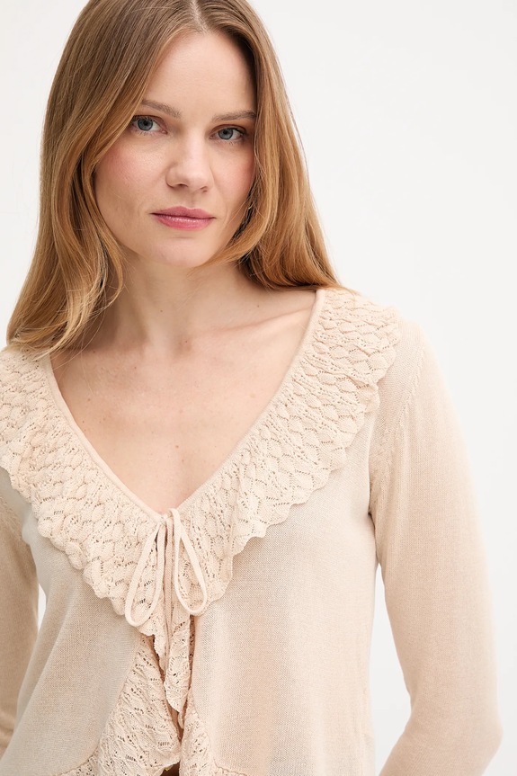 Hoss Intropia cardigan de in bej 6312161