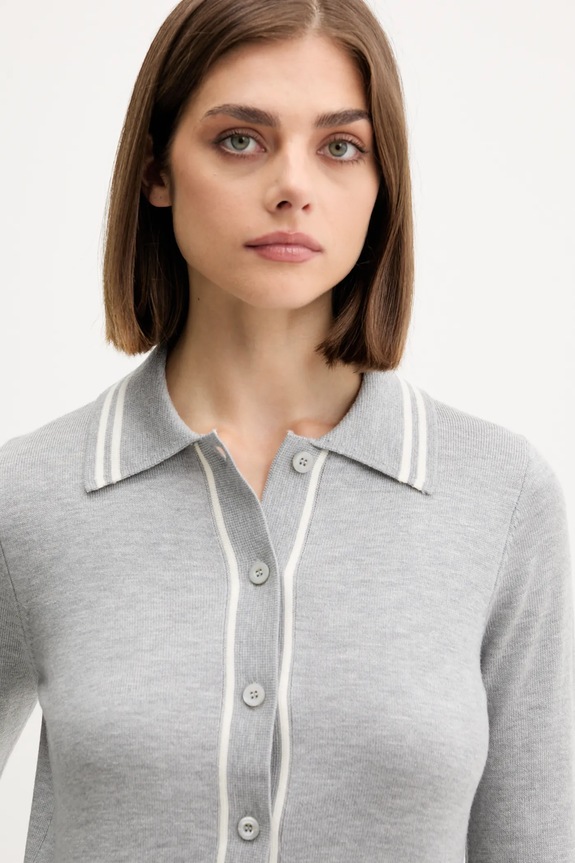 Guess Jeans cardigan din amestec de lână gri W5YR32.Z3HO2
