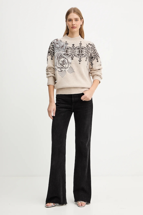 Blugirl Blumarine maglione in lana RF5161.MS038 beige AW25
