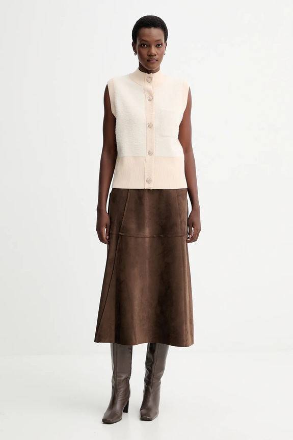 Blugirl Blumarine vestă RF5236.MA39R bej AW25