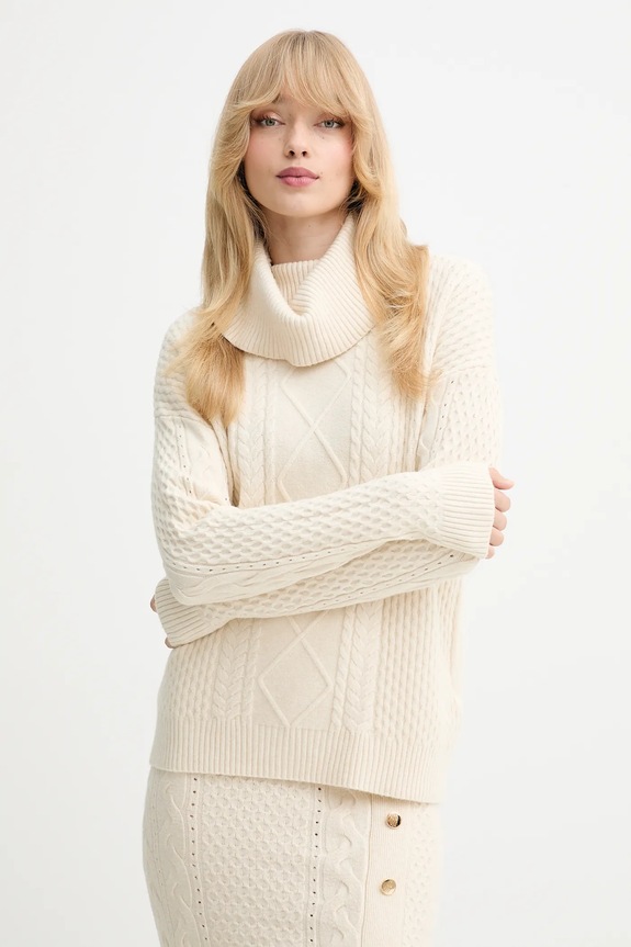 Pulover Fracomina tanka bež FR25WT7035K50201