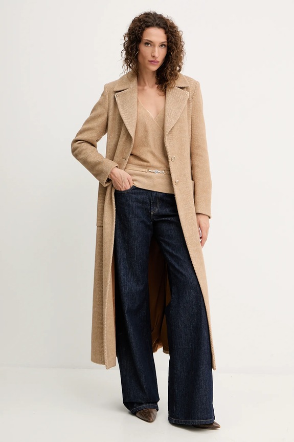 Vuneni pulover Fracomina FR25WT7023K459Q7 bež AW25