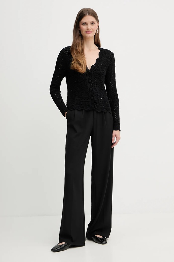 Fracomina cardigan FS25WT8016K53801 negru AW25