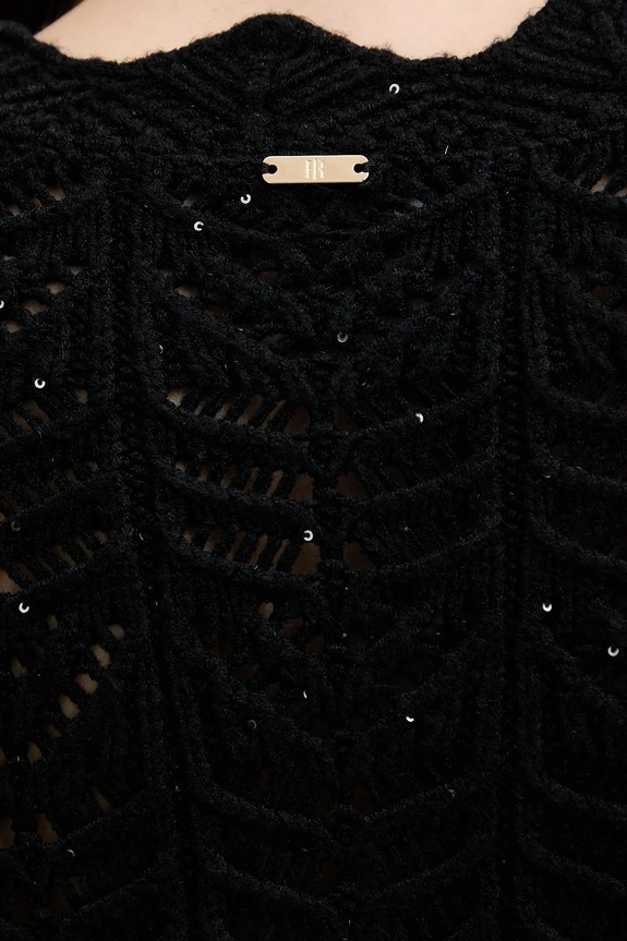 Fracomina cardigan FS25WT8016K53801 negru