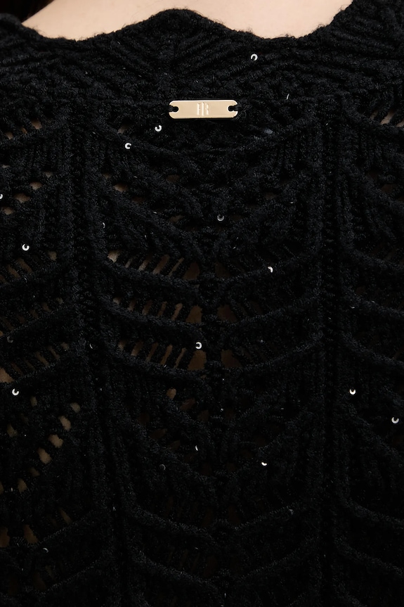 Fracomina cardigan FS25WT8016K53801 negru