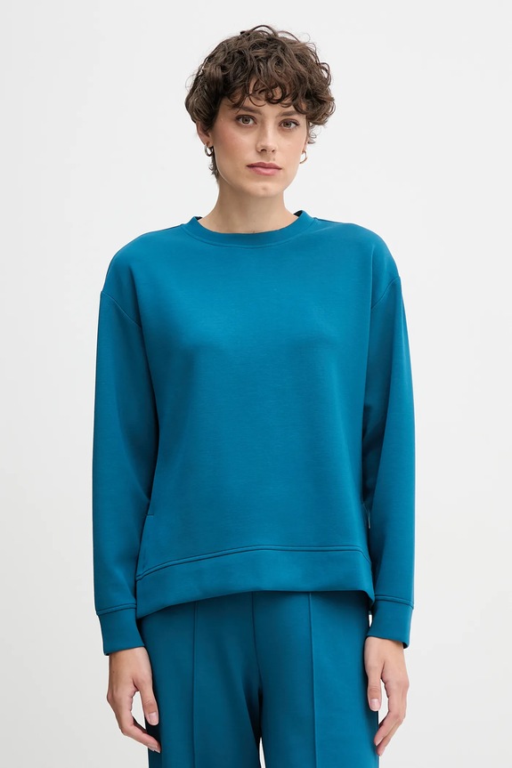 United Colors of Benetton bluză uni turcoaz 3Y2F3M07M