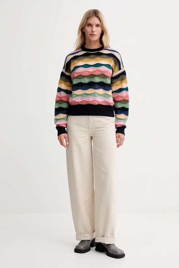PS Paul Smith sweter z dodatkiem wełny W2R.597N.T31367 multicolor AW25