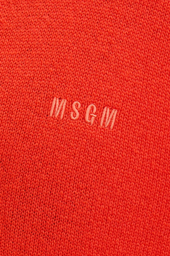 MSGM cardigan din lână 3941MDM218.257785 portocaliu