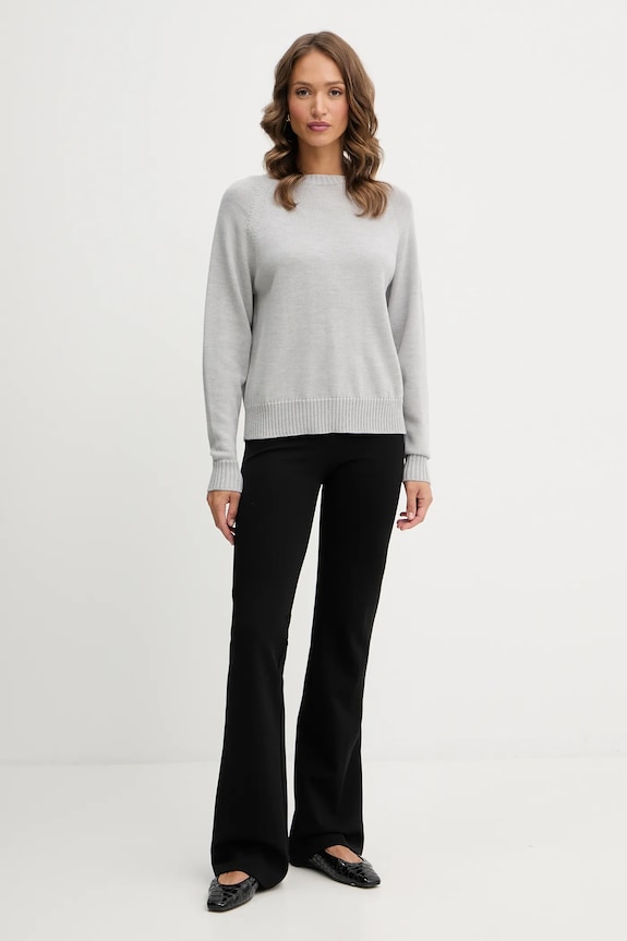 Vlnený sveter MM by Max Mara EBANO 2526366148600 sivá AW25