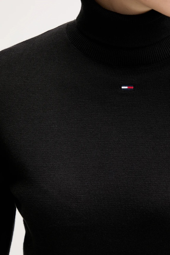 Tommy Jeans pulover de bumbac DW0DW21672 negru