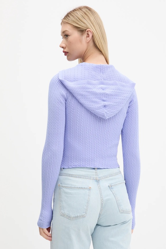 Ρούχα Πλεκτή ζακέτα Tommy Jeans DW0DW21673 μωβ