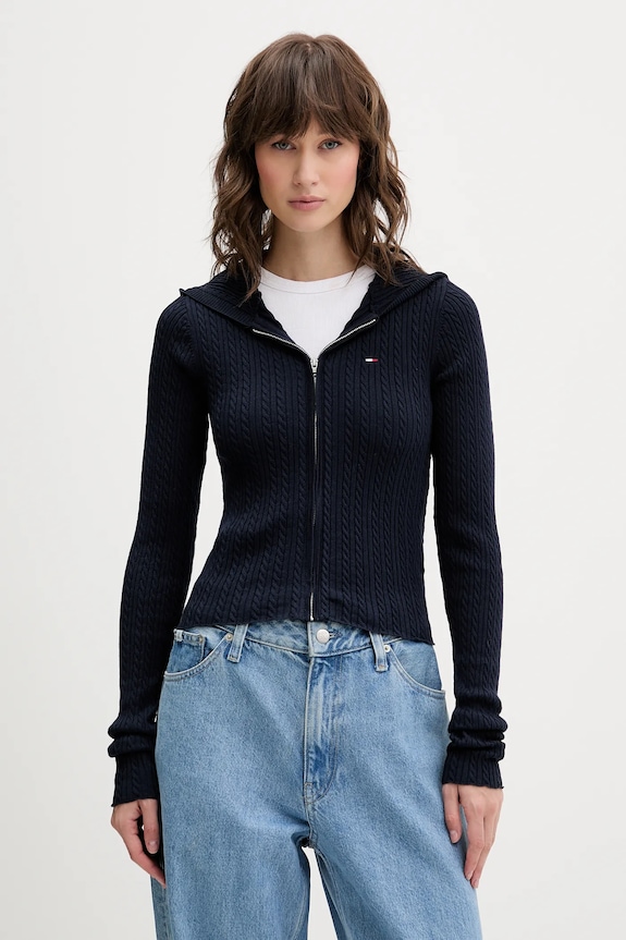 Tommy Jeans kardigan pozostałe granatowy DW0DW21673