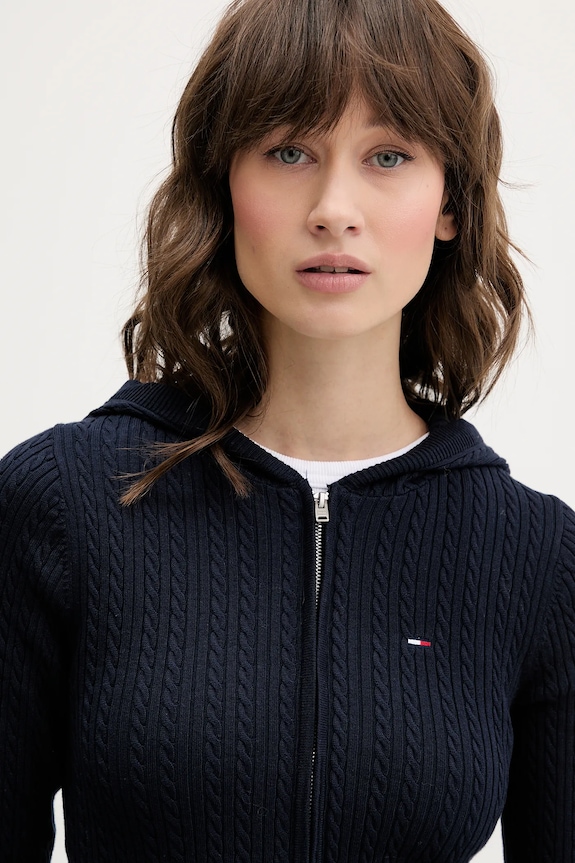 Tommy Jeans kardigan granatowy DW0DW21673