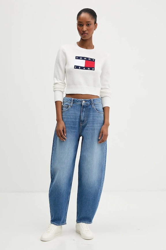 Sveter Tommy Jeans DW0DW21690 béžová AW25